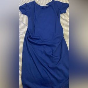 Royal blue pregnancy dress from pink blush